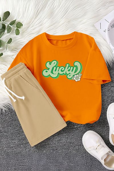 MYADA Premium Lucky Colorful Printed 2-Piece Children's Set 23448