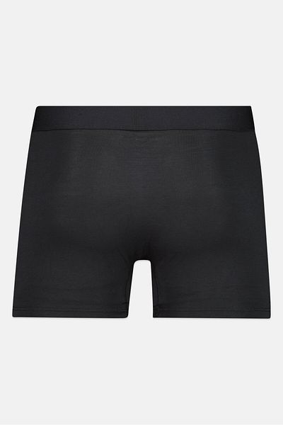 Tommy John Men 2 Pieces 6 Inseam Brand Logo Boxer Briefs, Black