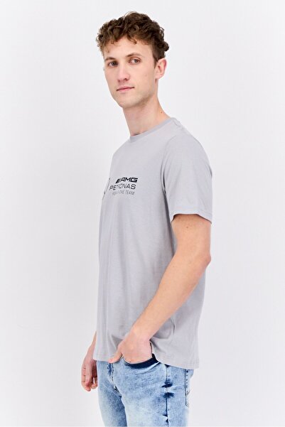 Puma Men Sportswear Fit Short Sleeve Outdoor T Shirt, Silver