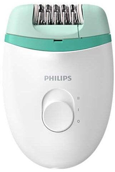 Philips Епилатор Philips BRE224/00, 2 скорости, миеща се глава (бял/зелен)