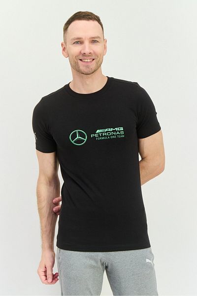 Puma Men AMG Petronas Sportswear Fit Short Sleeves Outdoor T-shirt, Black