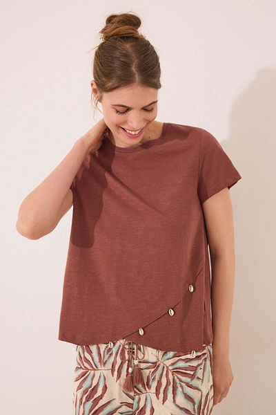 Women'secret Brown short sleeve T-shirt