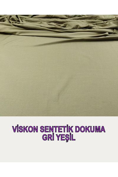 Kumaş Parça Senteik Βισκόζη Γκρι Πράσινη Μεικτή Υφασμάτινη - 150cmx250cm