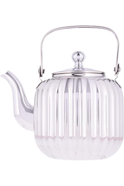 ALSAIF 1.2L Saif Teapot, durable and elegant, ideal for serving tea and other teas. Silver color.