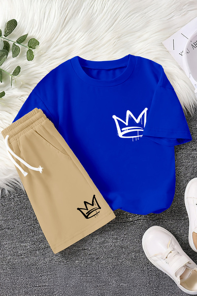 MYADA Новий сезон King з принтом 2-х предметний дитячий комплект 23461