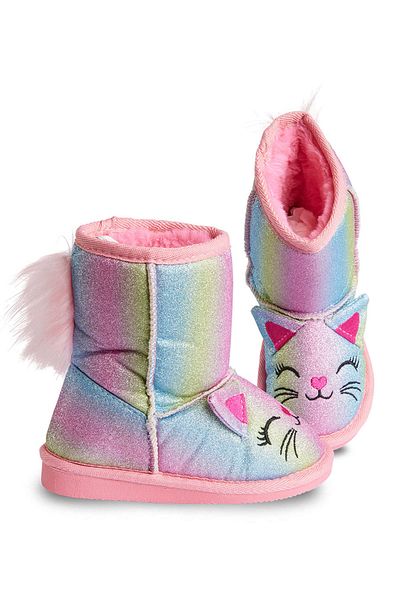 Denokids Glittery κοριτσίστικες μπότες σε χρώμα Cat