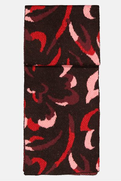 Reserved Women Allover Print Scarf 33 X 200 Cm, Black
