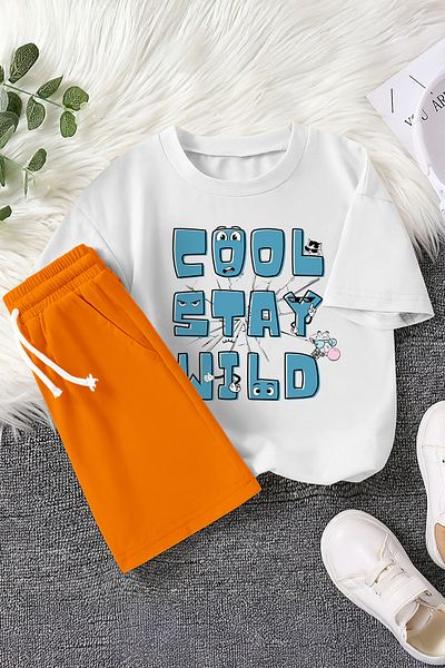 MYADA Premium Cool Stay Wild Printed 2-Piece Children's Set 23372
