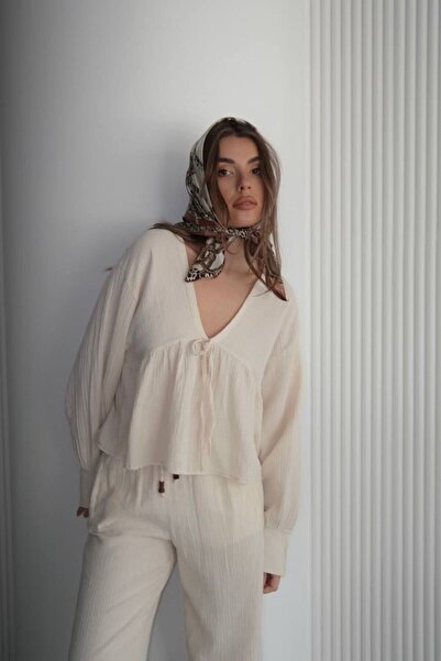 ABOUT US BLUZĂ MUSLINĂ RELAX FIT # 1003