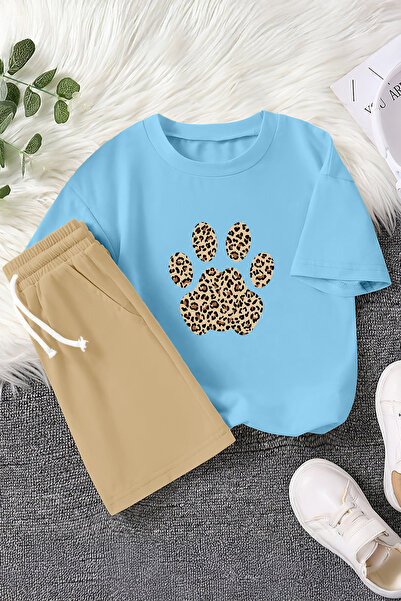 MYADA Преміум леопардовий принт з собачим принтом Дитячий комплект з 2 частин...