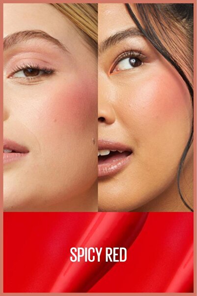 Maybelline New York Sunkisser Hazy Matte Likit Allık - 36 Spicy Red