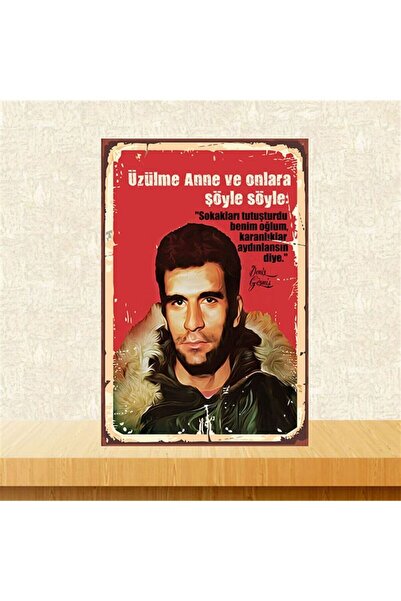 TAKIFİX Üzülme Anne Deniz Gezmiş 20-30 cm Retro Ahşap Poster