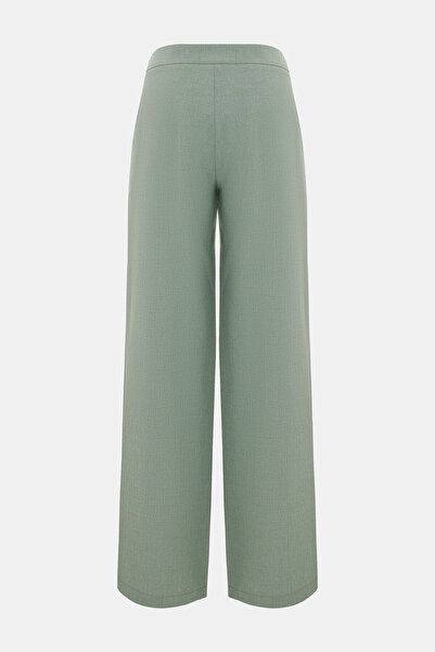 W Collection Mint Wide Leg High Waist Textured Pants