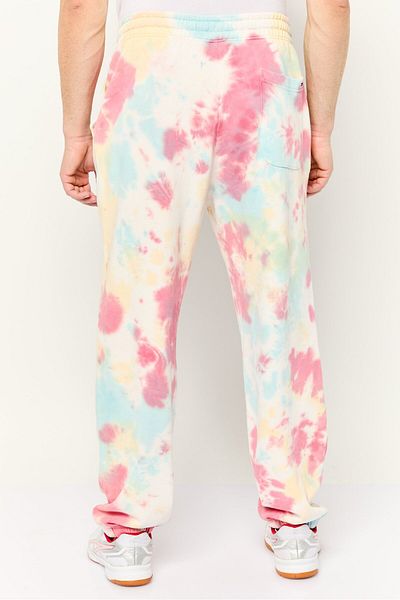 Tommy Jeans Men Tie Dye Pull On Sweatpants, Pink