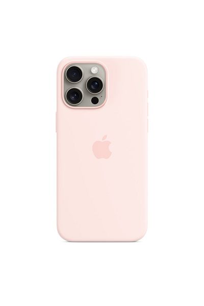 Apple iPhone 15 Pro Max Case Silicone Inside Microfibe Soft Silky Touch Anti-Scratch Thin Shockproof Cover