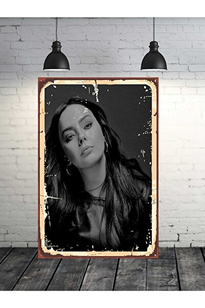 Home Ebru Gündeş Tasarımlı 20x30 Cm Retro Ahşap Tablo