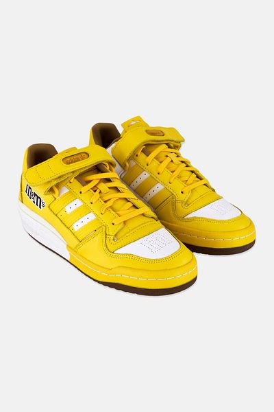 adidas Originals X M And M Men Forum Low 84 Velcro Closure Shoes, Yellow