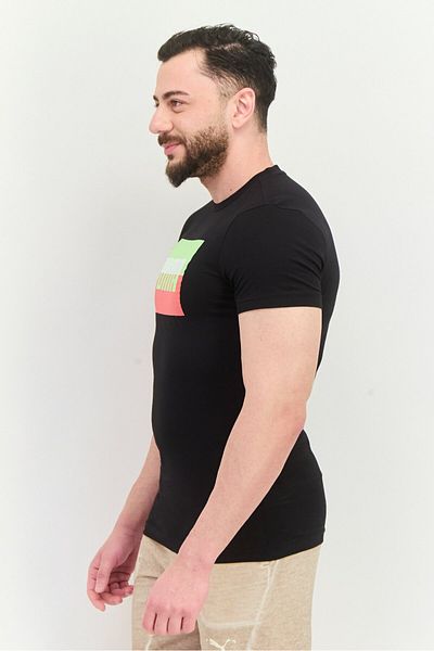 Puma Men Slim Fit Short Sleeves Outdoor T-Shirt, Black