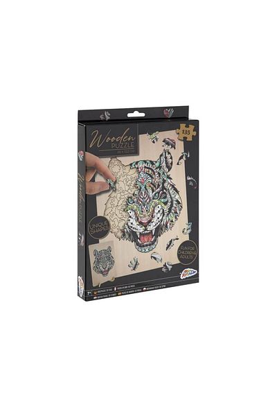 GRAFİX Wooden Puzzle Tiger 135 Pieces 30x22 Cm