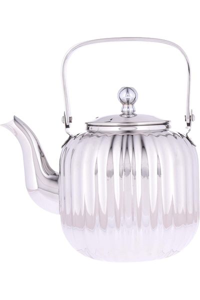 ALSAIF 1.5L Saif Teapot, durable and elegant, ideal for serving tea and other teas. Silver color.