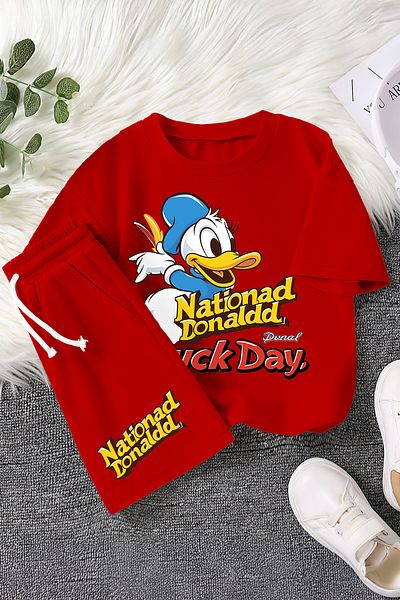 MYADA Premium National Day Duck Printed 2-Piece Children's Set 22467