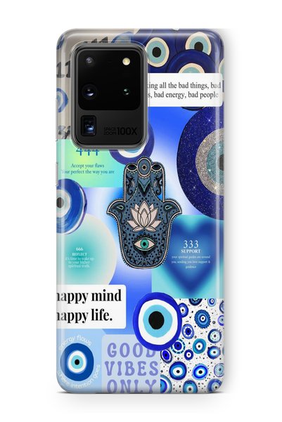Multitronic Samsung Galaxy S20 Ultra Compatible Happy Mind Design Printed Tra...