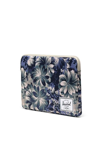 Herschel Supply Co. تي شيرت مزين بالزهور بأكمام مرساة مقاس 14 بوصة