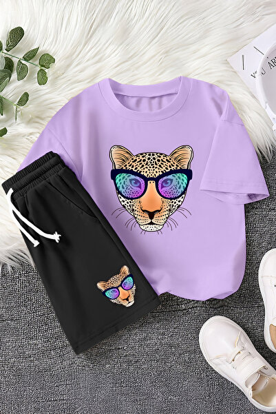 MYADA Nove sezone cool naočare Sa leopard printom 2-dijelni dečiji set 23457