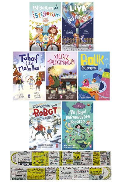 Timaş Çocuk 2. ve 3. Sınıf Hikaye Kitapları 7'li Set / Liya ve Düş Fırçası - ...