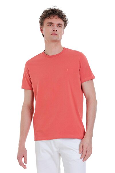 Hatemoğlu Кіреміт Regular Fit Велосипедний комір Бавовняна футболка