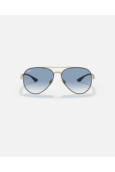 Ray-Ban Aviator Sunglasses Black on Gold RB3675 90003F Size 58