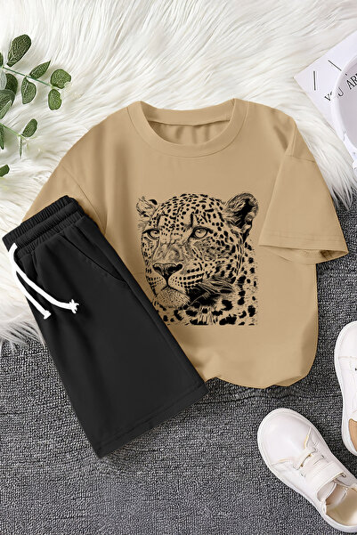 MYADA Nova sezona, šareni leopard crtež, štampani dvodelni dečiji set 22484