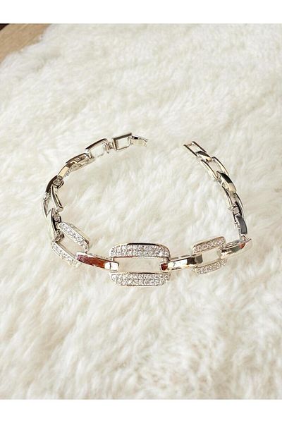 XUPING JEWELRY Stone Detail Interlaced Bracelet