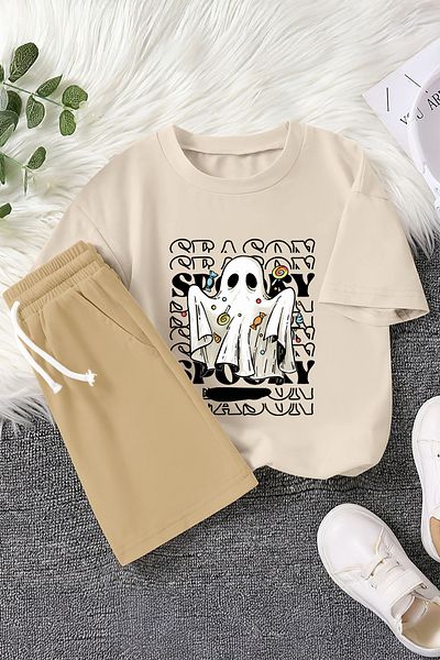 MYADA Premium Halloween Concept Candy Printed 2-Piece Children's Set 22670