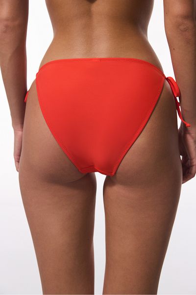 Penti Coral Color Tie-Up Low Rise Bikini Bottom