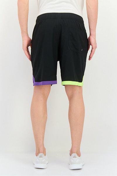 Puma Men Loose Fit Brand Logo Swimwear Short, Black Color
