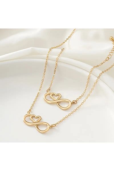 Ayzen Infinity & Love Necklace Bracelet