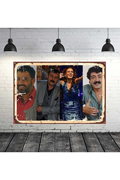 TAKIFİX Ahmet Kaya Azer Bülbül Yıldız Tilbe Müslüm Gürses Tasarımlı 20x30 Cm ...