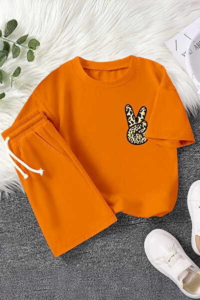 MYADA Новий сезон Peace Леопард з принтом, 2-х частинний дитячий комплект 23458