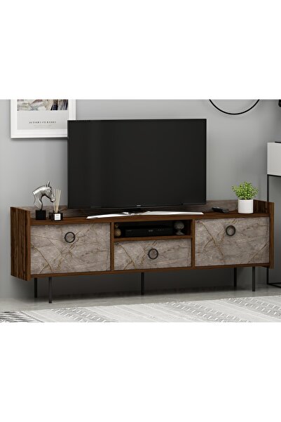 İNARCH DİZAYN T0015 Lidya Kapaklı, Açık Raflı Tv Sehpası, Tv Ünitesi Gordion ...