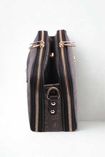 GALB LEATHER Medium Size Leather Daily 5 Compartment Cross Women's Shoulder Bag Messenger Bag vk2057