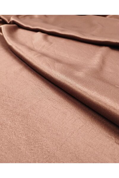Kumaş Parça 140 cm Satin Viscoză Latime în culoarea cafelei