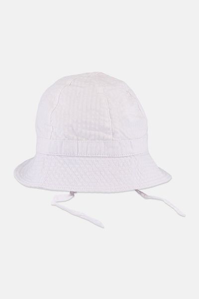 Sergent Major Toddlers Boy Embroidered Bucket Hat, White