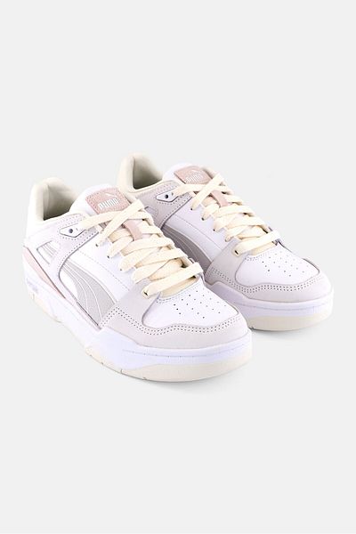 Puma KIds Boy Slipstream Lux Laced Up Outdoor Shoe, Beige/White