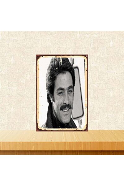 TAKIFİX Kadir Inanır Retro Ahşap Poster 20 30 cm