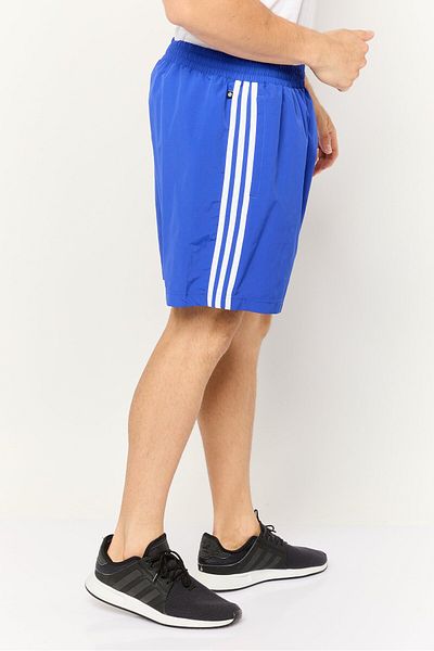 adidas شورت سباحة رجالي برسومات، أزرق/أبيض