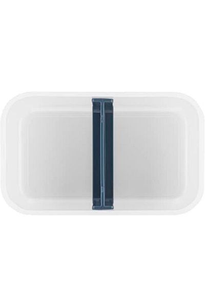 KDROĞLU Efshopx Fresh & S Vacuum Food Carry Container, M, Plastic, Semi Transparent-Mediterranean Blue New Desing 1