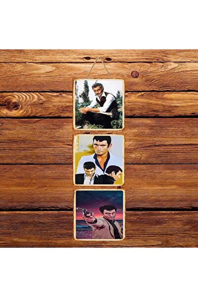 hazalshop Αχάριστη Νότια Τριπλή Ρετρό Ξύλινη Αφίσα