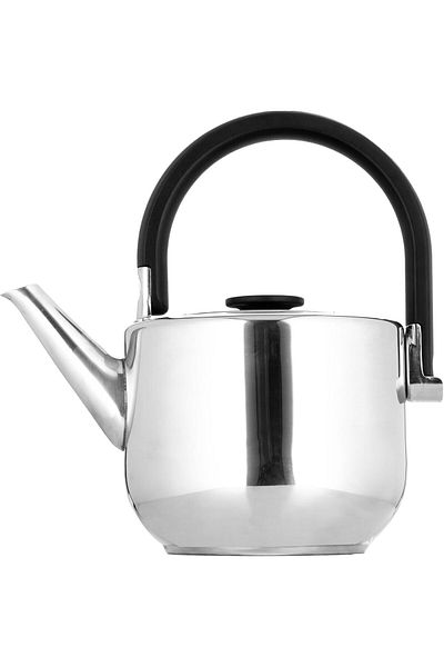 ALSAIF 1 liter durable and elegant sword teapot, ideal for serving tea and other types of tea. Silver color.
