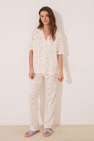 Women'secret 100% cotton classic pyjamas with J ADORE print